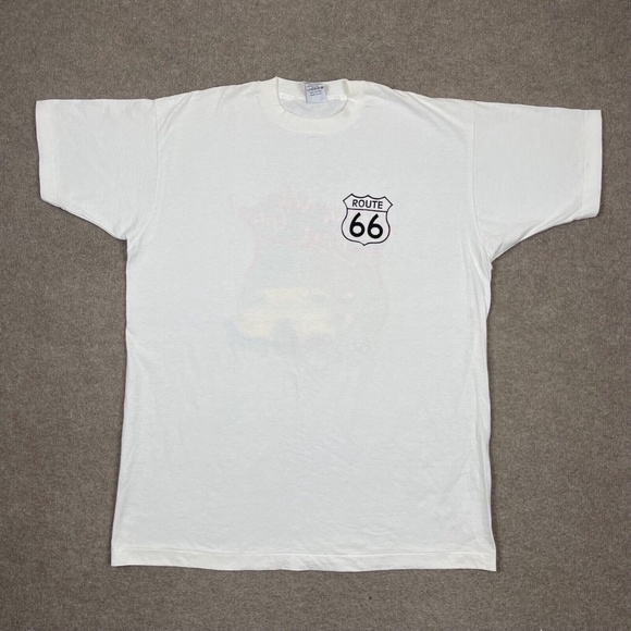 American Vintage Other - Vintage Route 66 Shirt Mens 2XL XXL White Short Sleeve Casual Adults